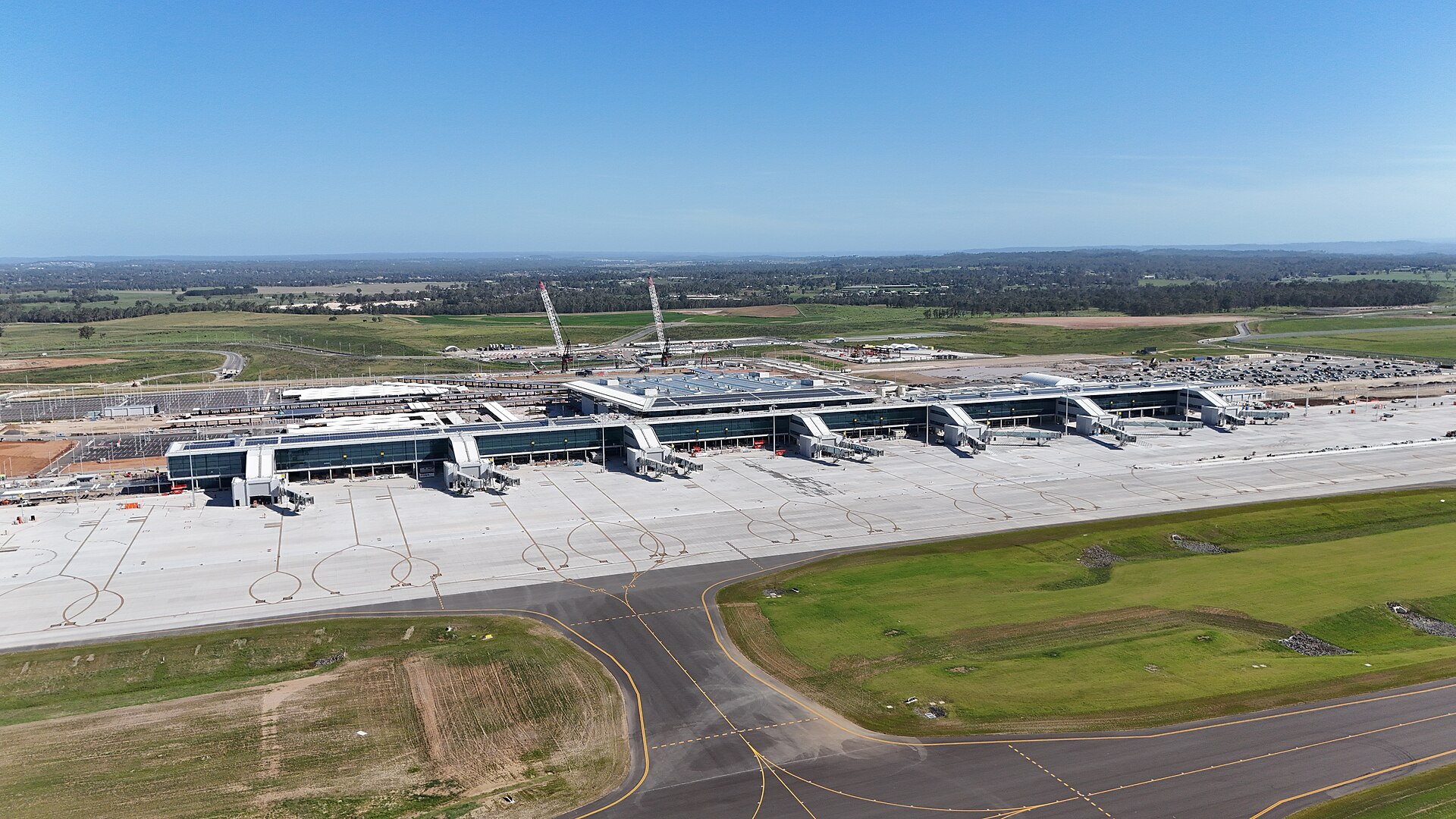 Western Sydney Airport terminal, January 2025