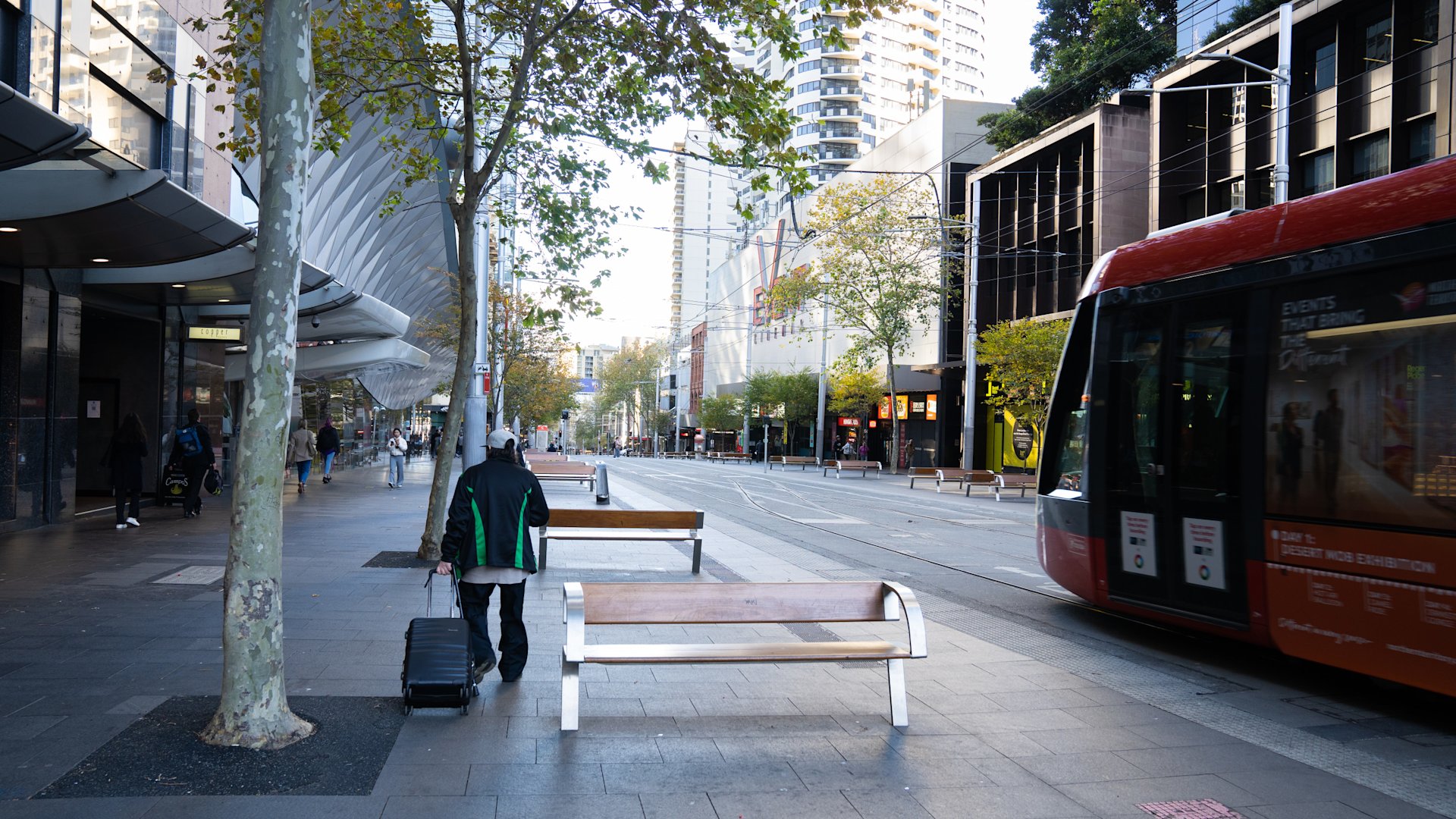 People enjoying George Street South